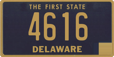 DE license plate 4616