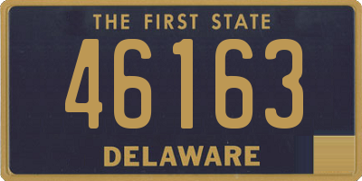 DE license plate 46163