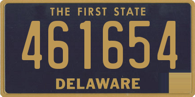 DE license plate 461654