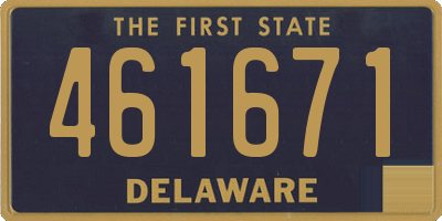 DE license plate 461671
