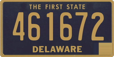 DE license plate 461672