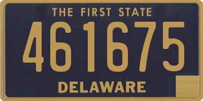 DE license plate 461675
