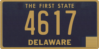 DE license plate 4617