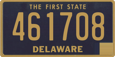 DE license plate 461708