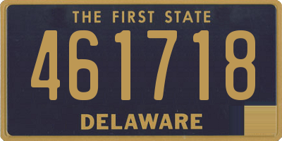 DE license plate 461718