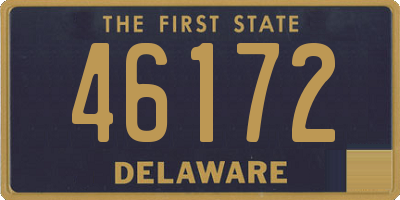 DE license plate 46172