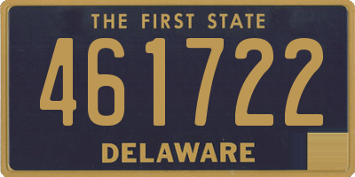 DE license plate 461722