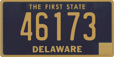 DE license plate 46173