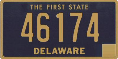 DE license plate 46174