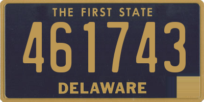 DE license plate 461743