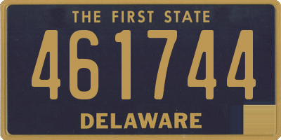 DE license plate 461744