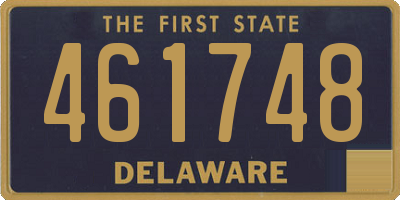 DE license plate 461748