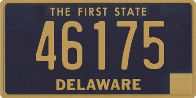 DE license plate 46175