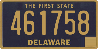 DE license plate 461758