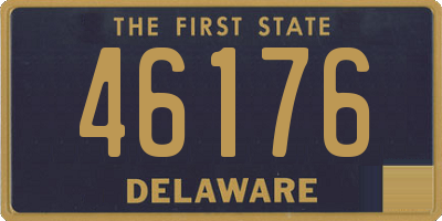 DE license plate 46176