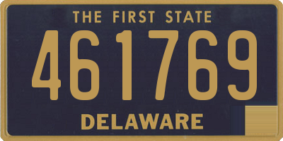 DE license plate 461769