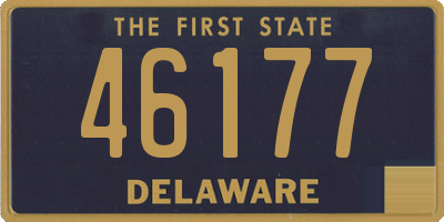 DE license plate 46177