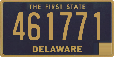 DE license plate 461771