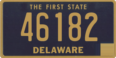 DE license plate 46182