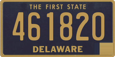 DE license plate 461820