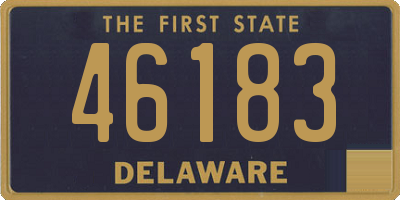 DE license plate 46183