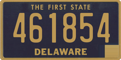 DE license plate 461854