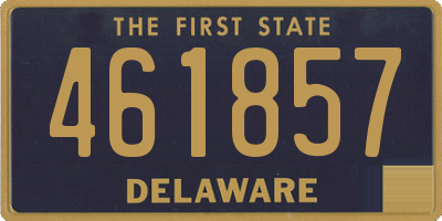 DE license plate 461857