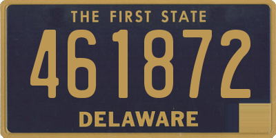 DE license plate 461872