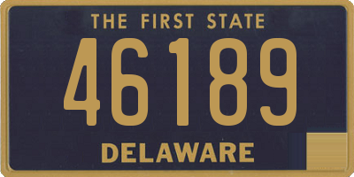 DE license plate 46189