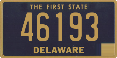 DE license plate 46193