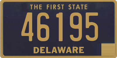 DE license plate 46195