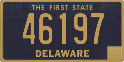 DE license plate 46197