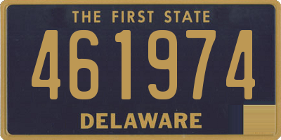 DE license plate 461974