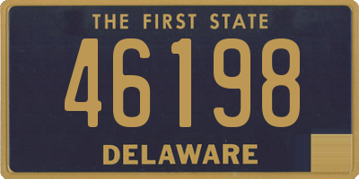 DE license plate 46198