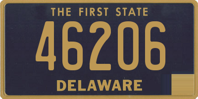 DE license plate 46206