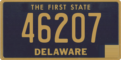 DE license plate 46207