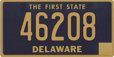DE license plate 46208