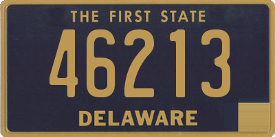 DE license plate 46213