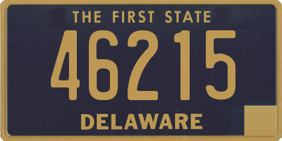 DE license plate 46215