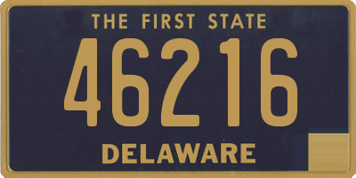 DE license plate 46216