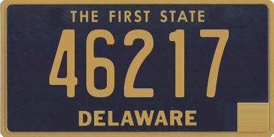 DE license plate 46217