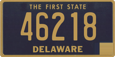 DE license plate 46218