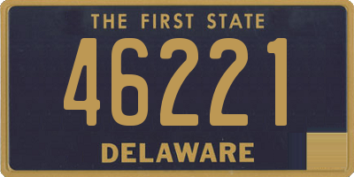 DE license plate 46221