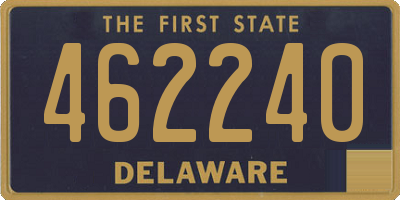 DE license plate 462240