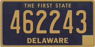 DE license plate 462243