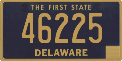 DE license plate 46225