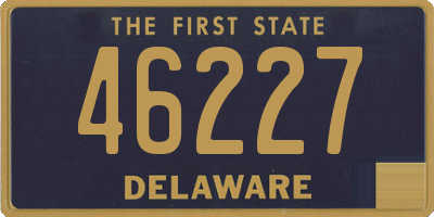 DE license plate 46227