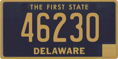 DE license plate 46230