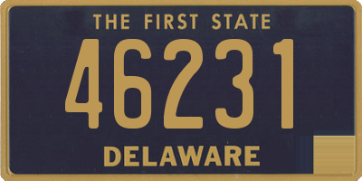 DE license plate 46231