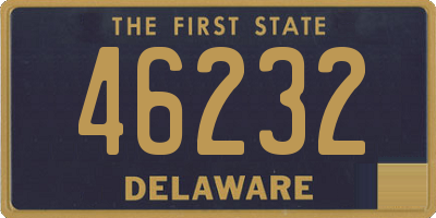 DE license plate 46232